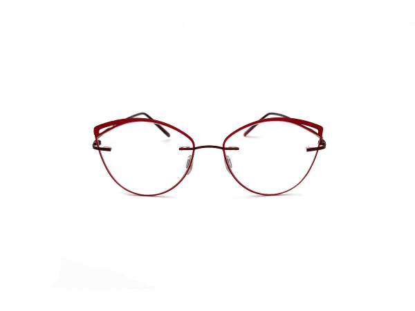 Gafas para mujer estilo agatada, color rojo