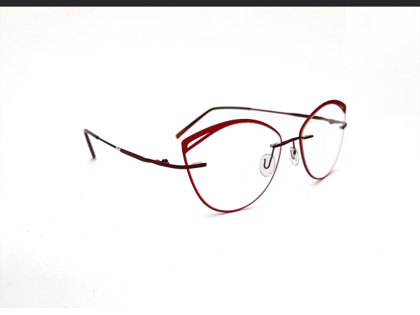 Gafas para mujer estilo agatada, color rojo - Imagen 2