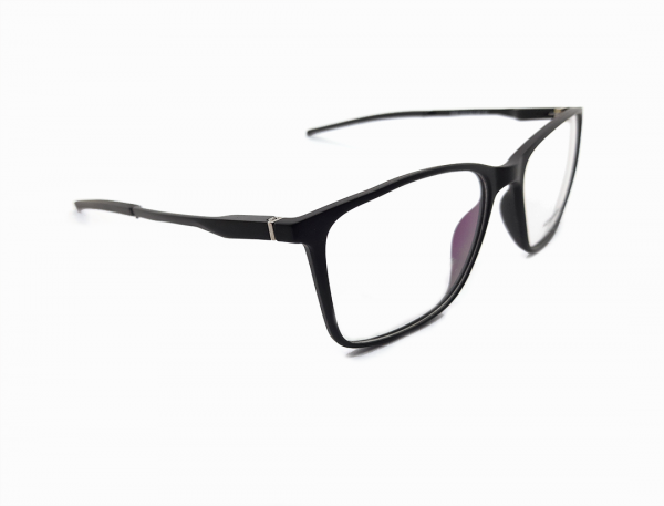 Gafas para hombre estilo cuadrado, color negro mate - Imagen 2