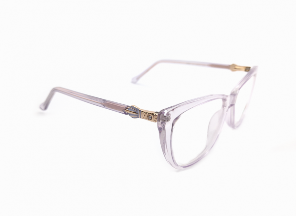 Gafas de mujer estilo cuadrada, color transparente lila - Imagen 2