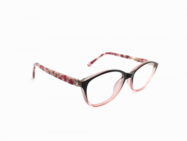 Gafas para mujer estilo cuadrado, color negro con rosado - Imagen 2