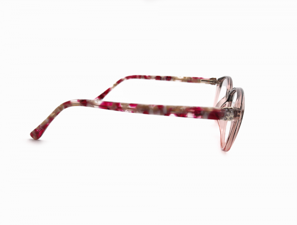 Gafas para mujer estilo cuadrado, color negro con rosado - Imagen 3