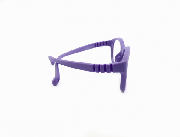 Gafas para niños estilo rectangular, color lila - Imagen 3