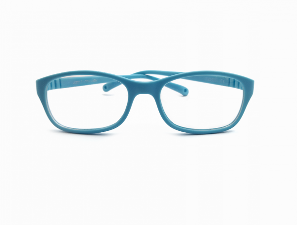 Gafas para niños estilo rectangular, color azul claro