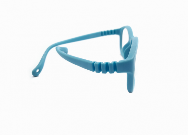 Gafas para niños estilo rectangular, color azul claro - Imagen 3